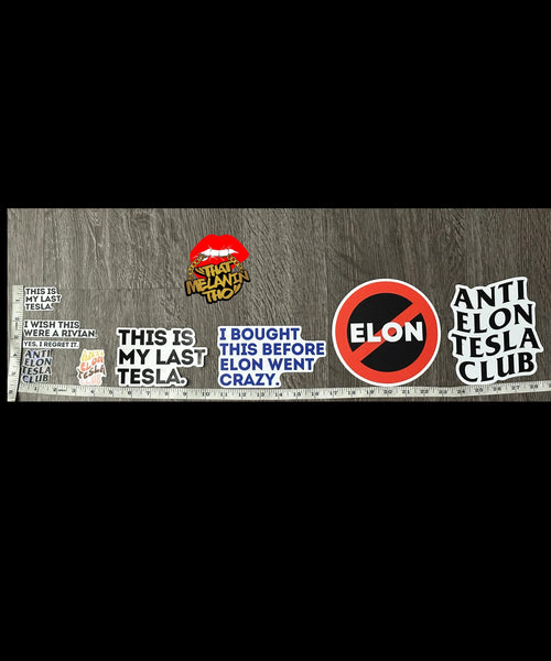 This Is My Last Tesla Anti Elon Magnet Car Decal Funny Magnet Sarcastic Elon Musk Magnet