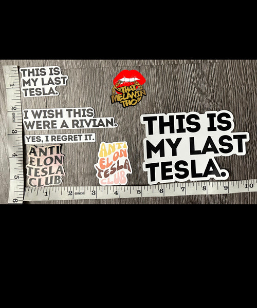 Yes I Regret Buying This Car Anti Elon Musk Gift Die-Cut Magnets , Funny Car Magnet, Tesla Owner Gift