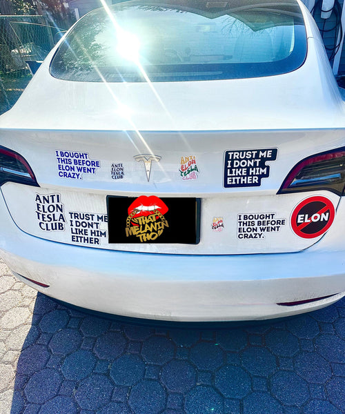 Yes I Regret Buying This Car Anti Elon Musk Gift Die-Cut Magnets , Funny Car Magnet, Tesla Owner Gift