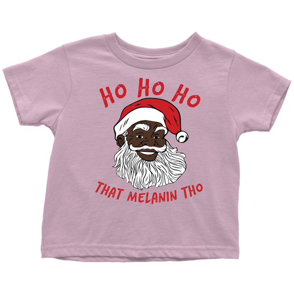 Kids Ho Ho Ho That Melanin Tho Black Santa Apparel