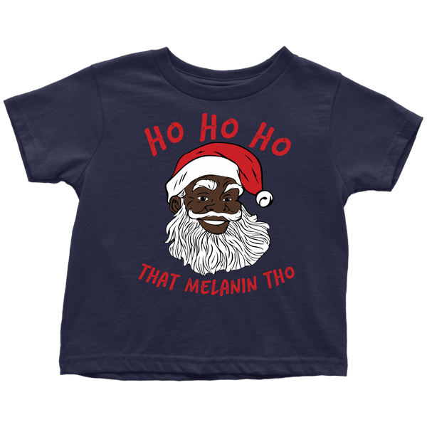 Kids Ho Ho Ho That Melanin Tho Black Santa Apparel